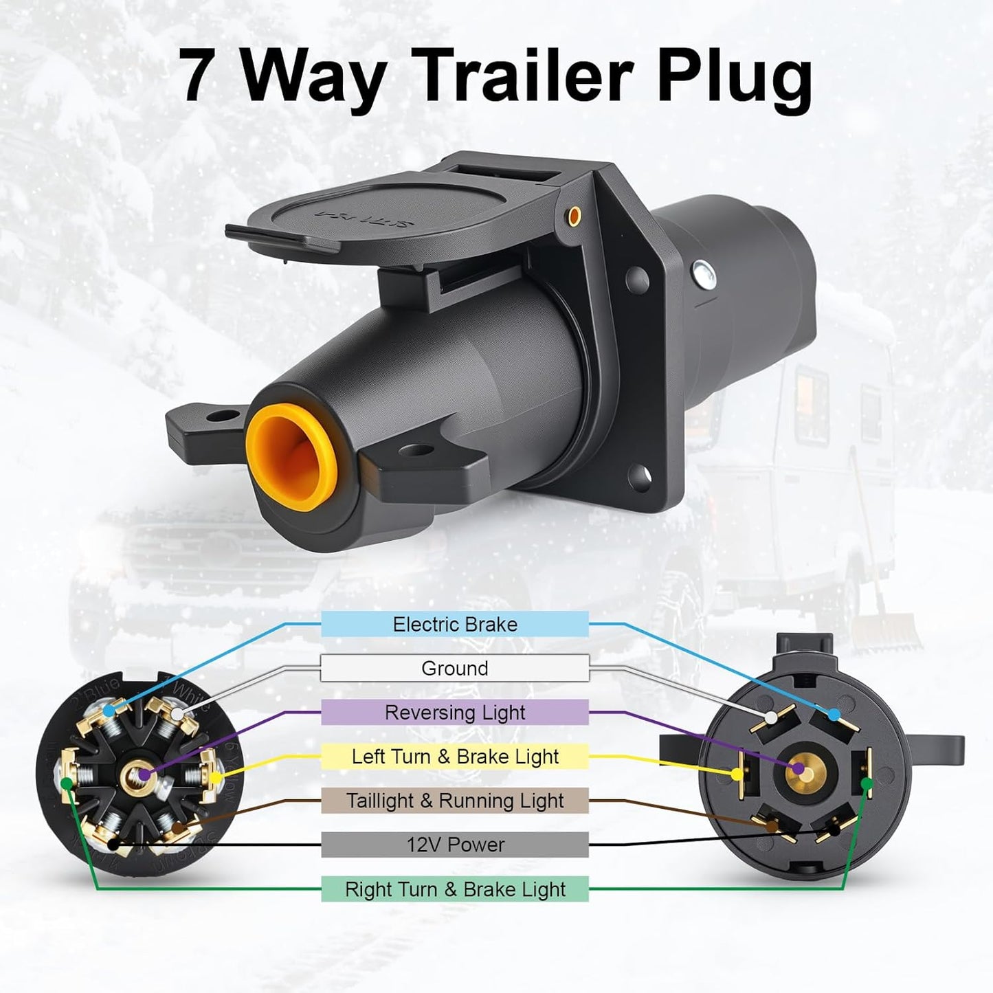 7 Way Trailer Plug (2 Pack), — view 7
