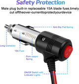 Car Cigarette Lighter Splitter,2-Socket Cigarette Lighter — view 3