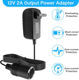 AC to DC car cigarette lighter adapter 24W — view 4