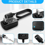AC to DC car cigarette lighter adapter 24W — view 7