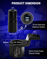 19 mm Harmonic Balancer Socket — view 4