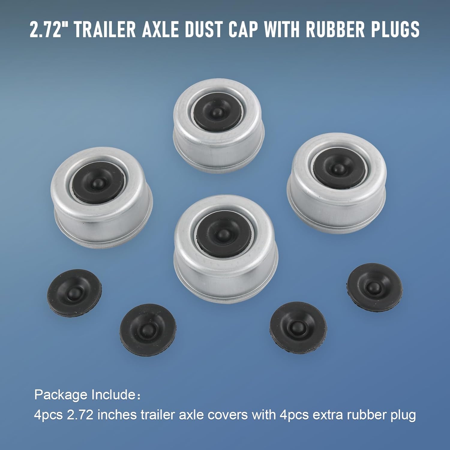 4pcs 2.72 Trailer Axle Wheel Hub — view 6