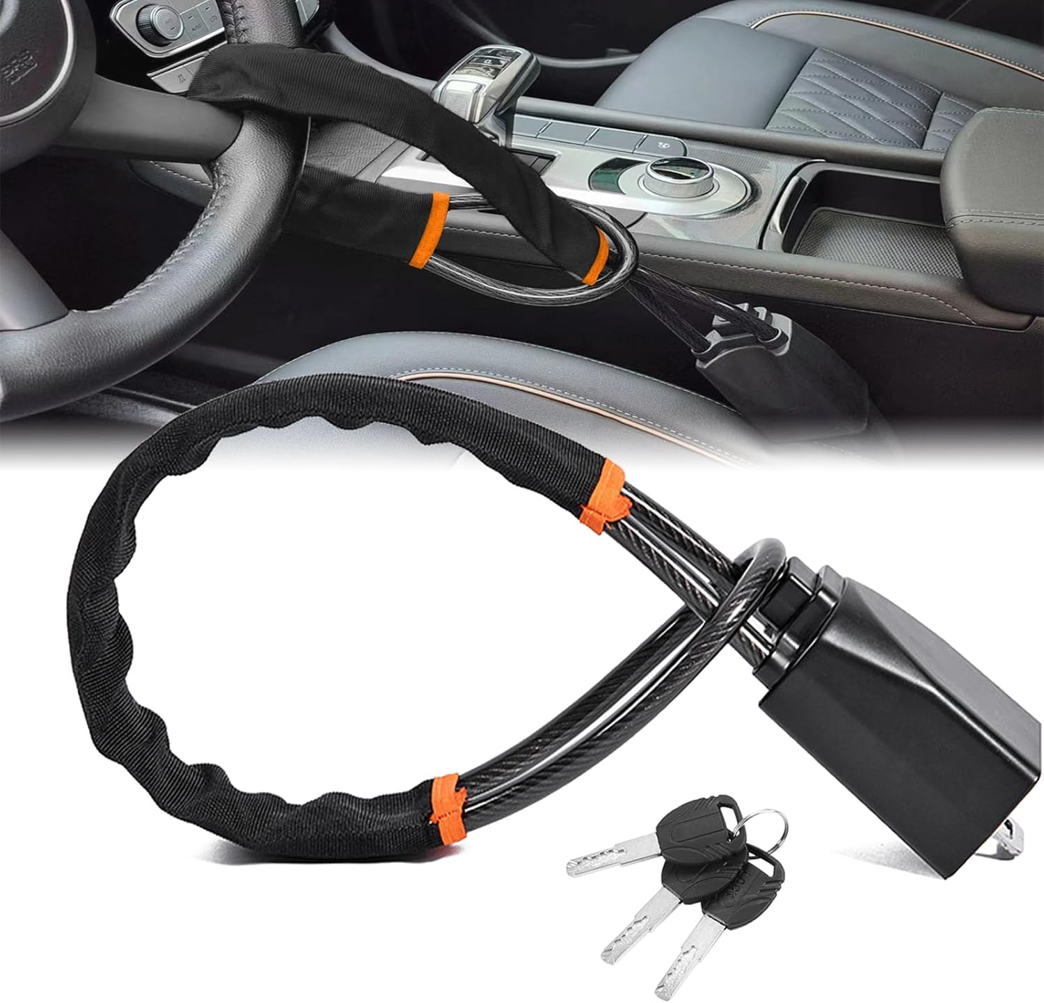 DualGuard Car Steering Wheel & Seat — view 2