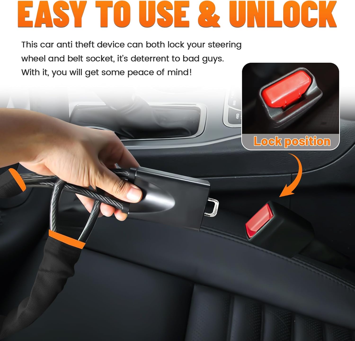 DualGuard Car Steering Wheel & Seat — view 6