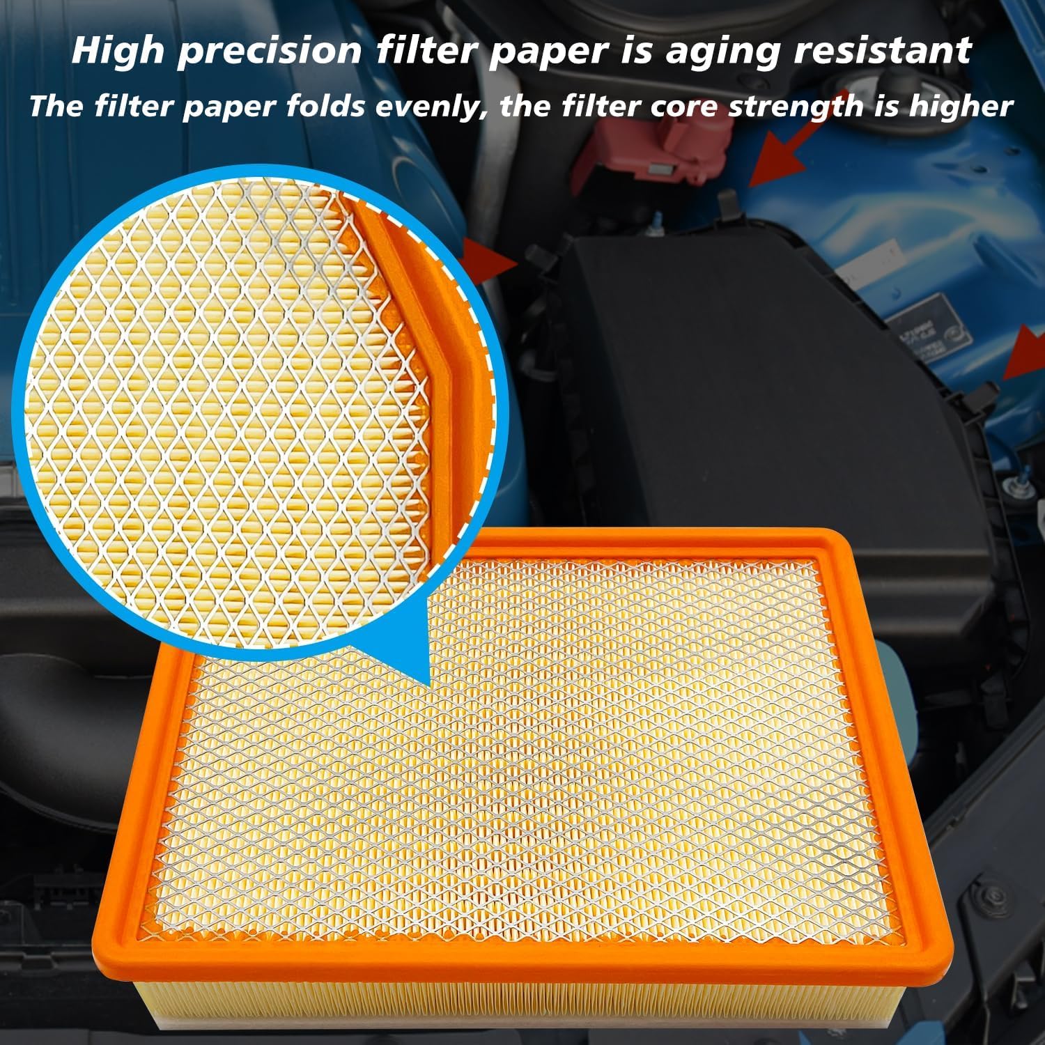 Engine Air Filter JM1219 Fits — view 5