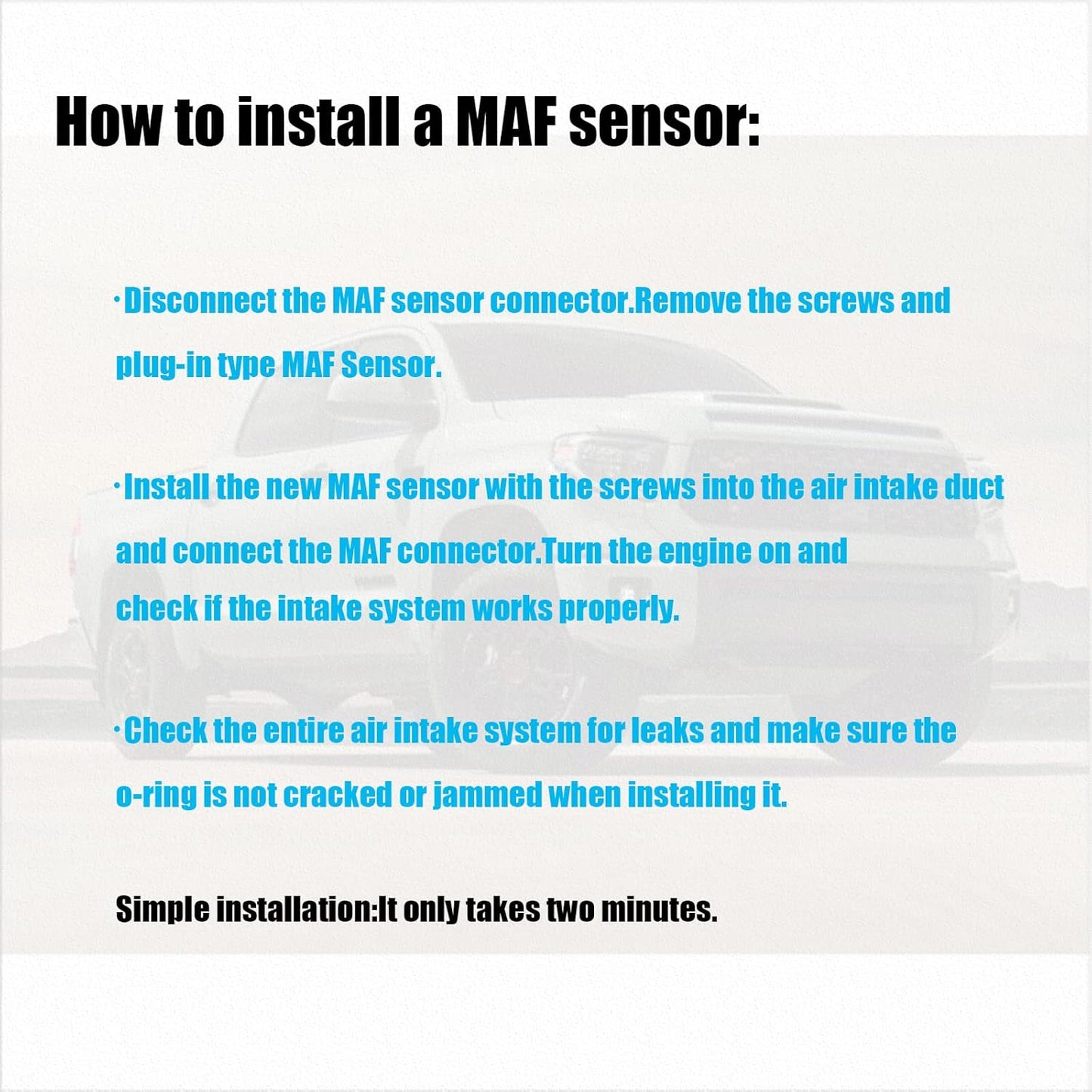 Mass Air Flow Sensor 22204-22010 Compatible — view 7