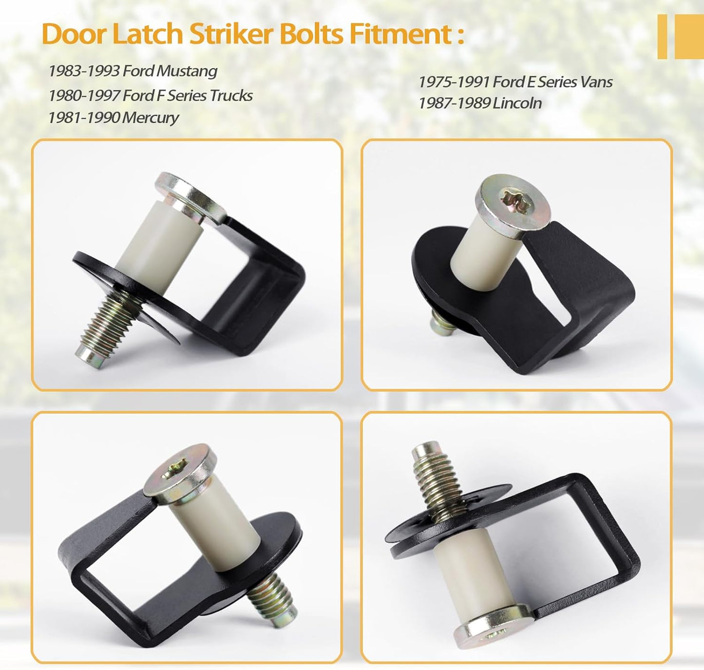 2 Pack Door Striker Bolts Set — view 7