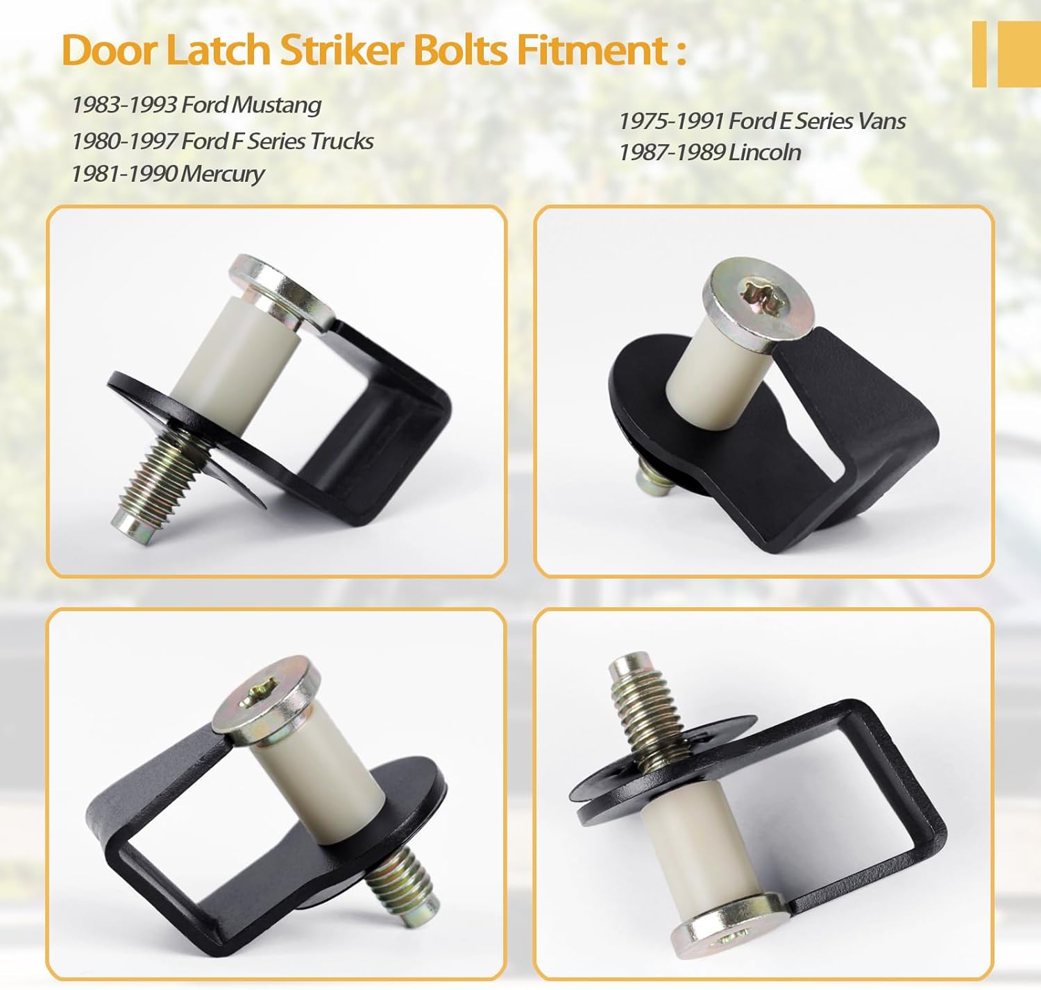 2 Pack Door Striker Bolts Set — view 7