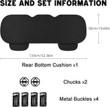 Black rear car seat cover — view 3
