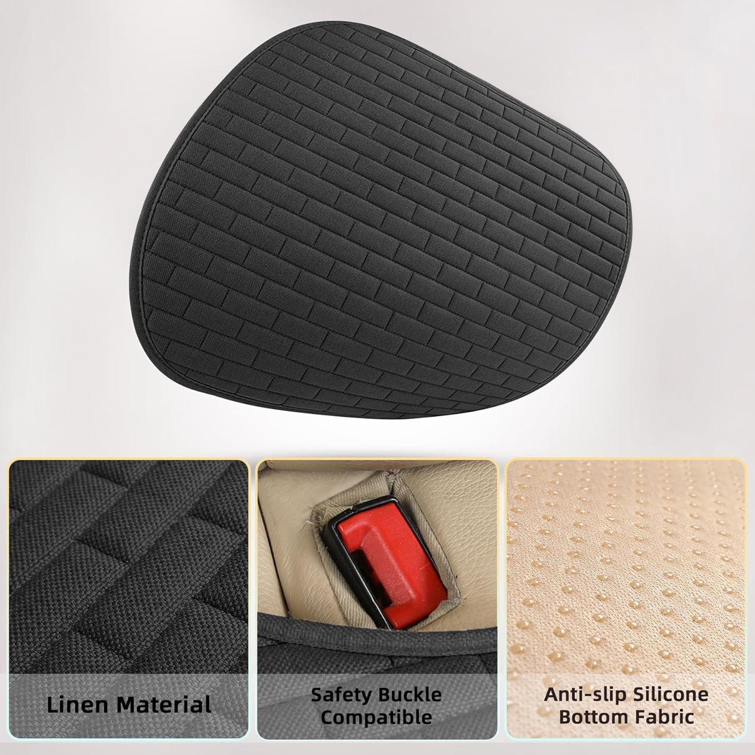 Black rear car seat cover — view 5