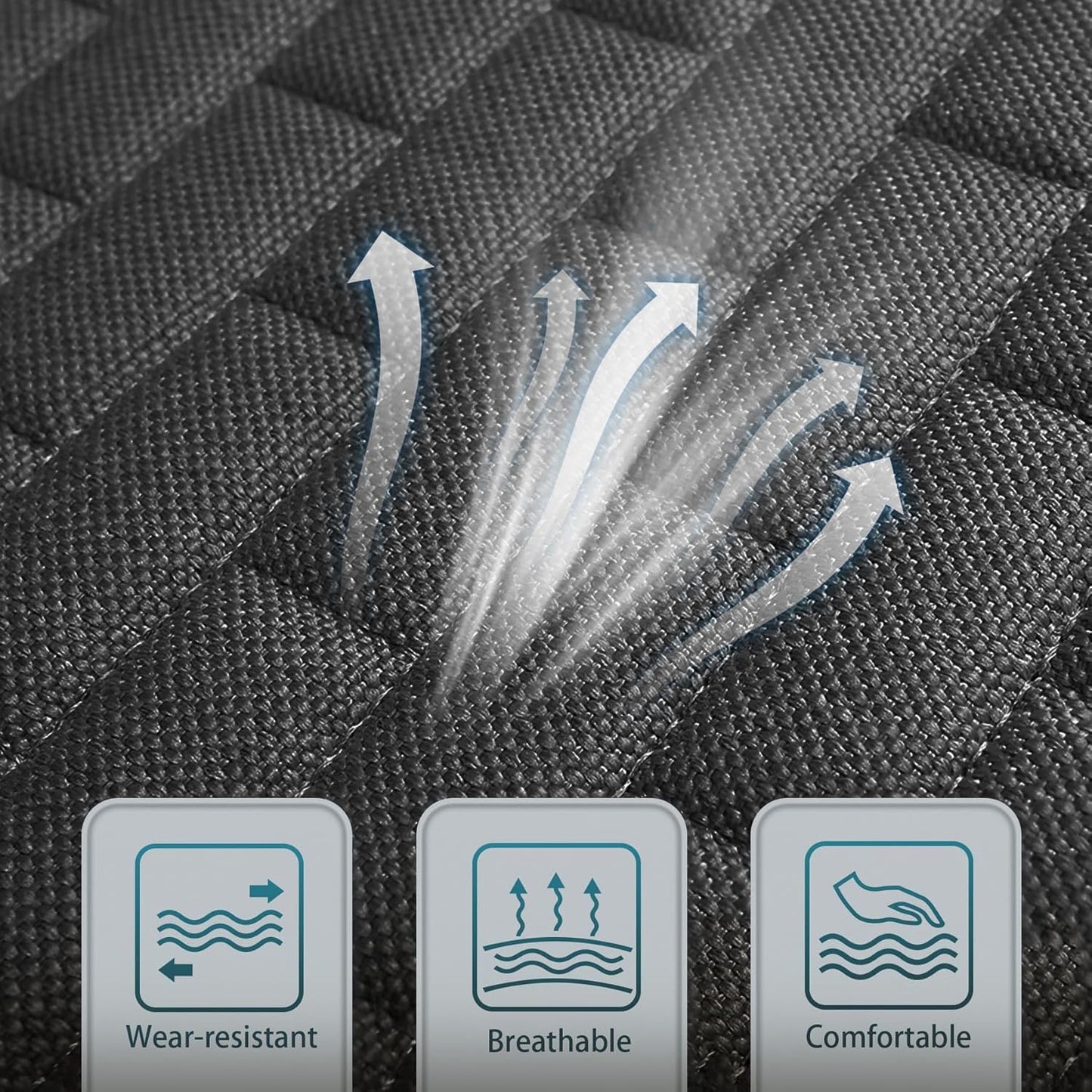 Black rear car seat cover — view 6
