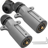RV 7 pin trailer plug waterproof 2 pack — view 2