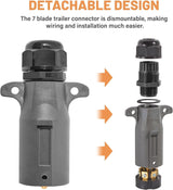 RV 7 pin trailer plug waterproof 2 pack — view 3