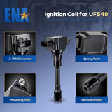 Nissan Altima ignition coil pack set of 4 — view 3