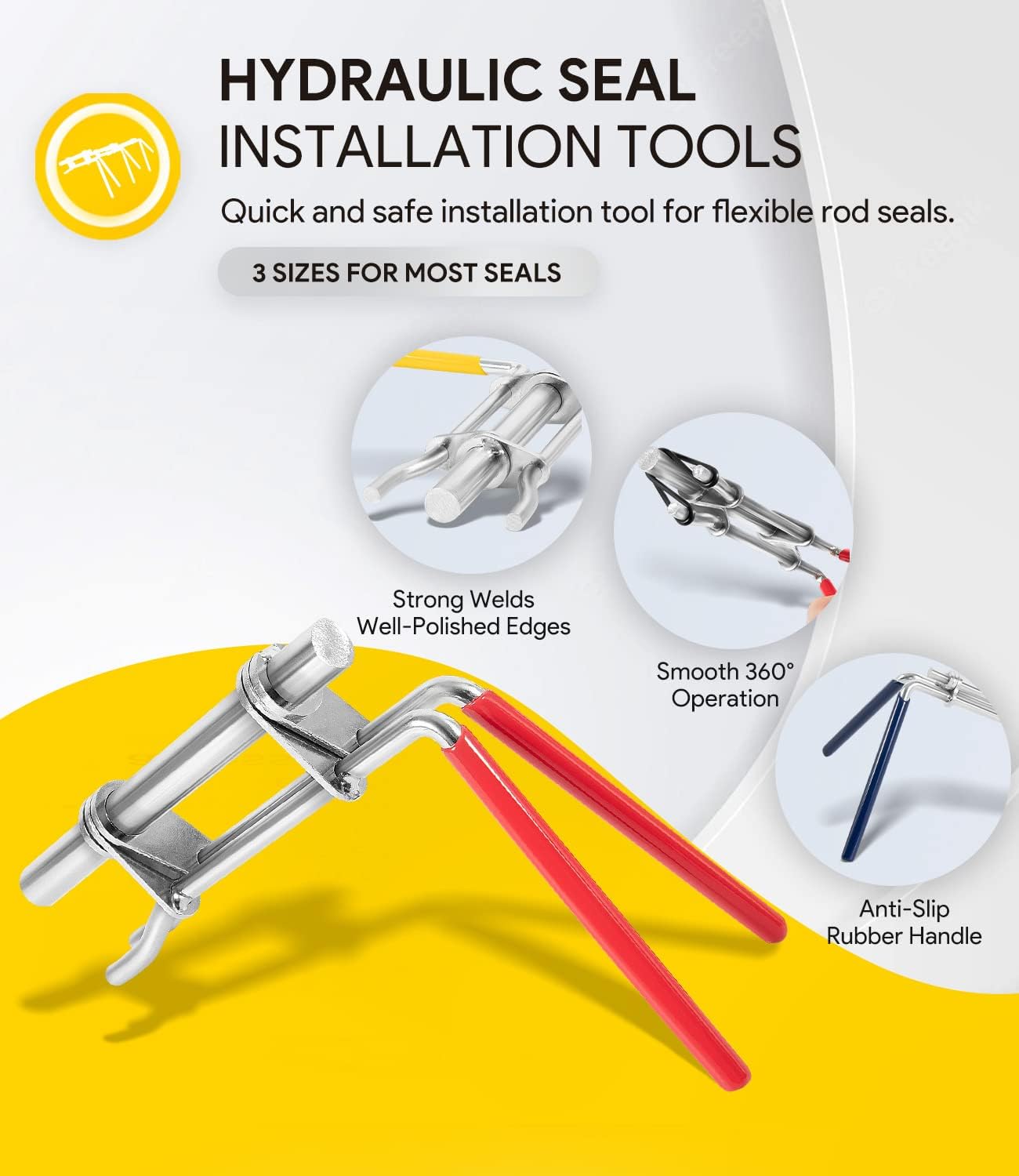 Hydraulic seal installation tool kit 3 pack — view 3