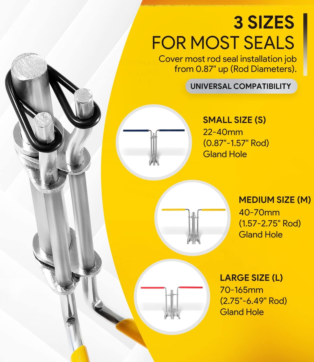 Hydraulic seal installation tool kit 3 pack — view 5