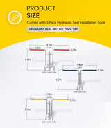 Hydraulic seal installation tool kit 3 pack — view 7