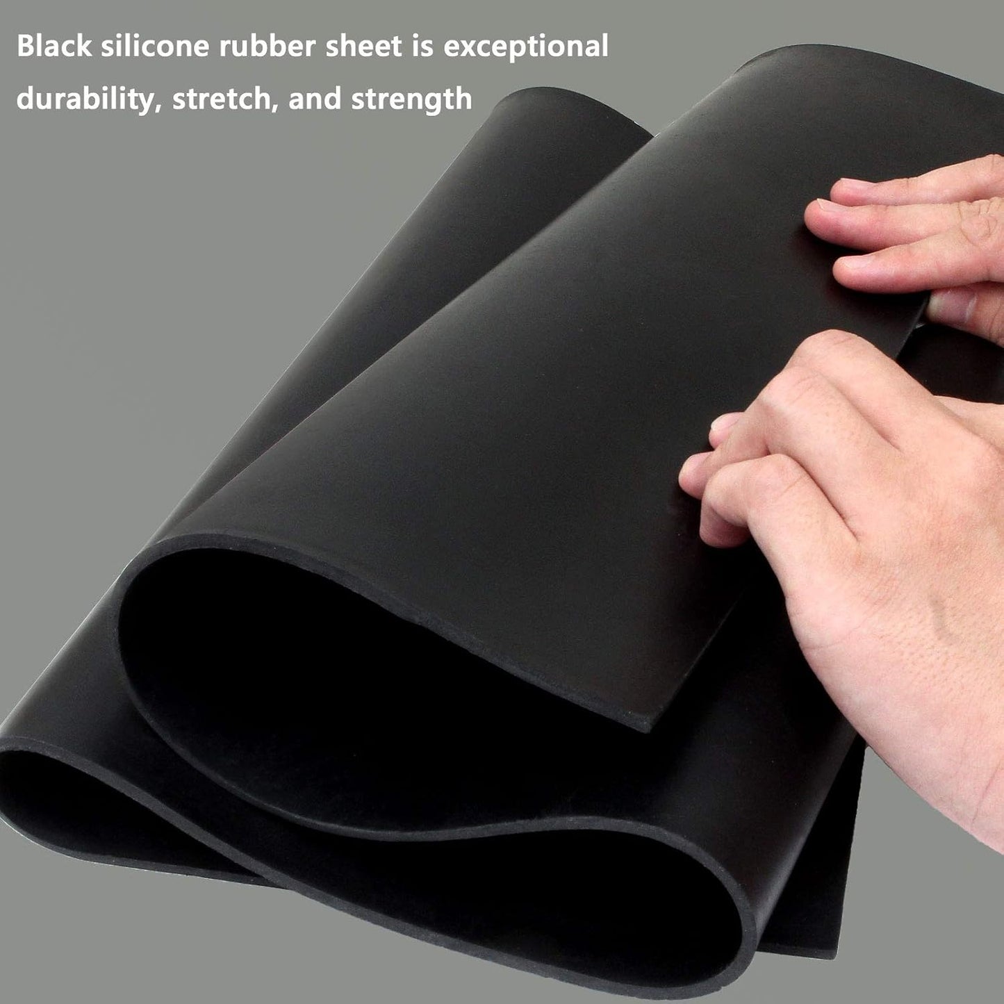 Neoprene rubber sheet 1/8 inch black — view 4