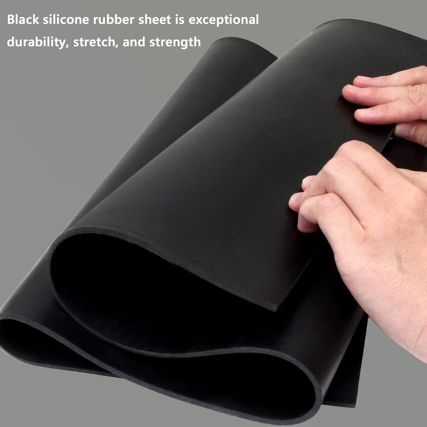 Neoprene rubber sheet 1/8 inch black — view 4