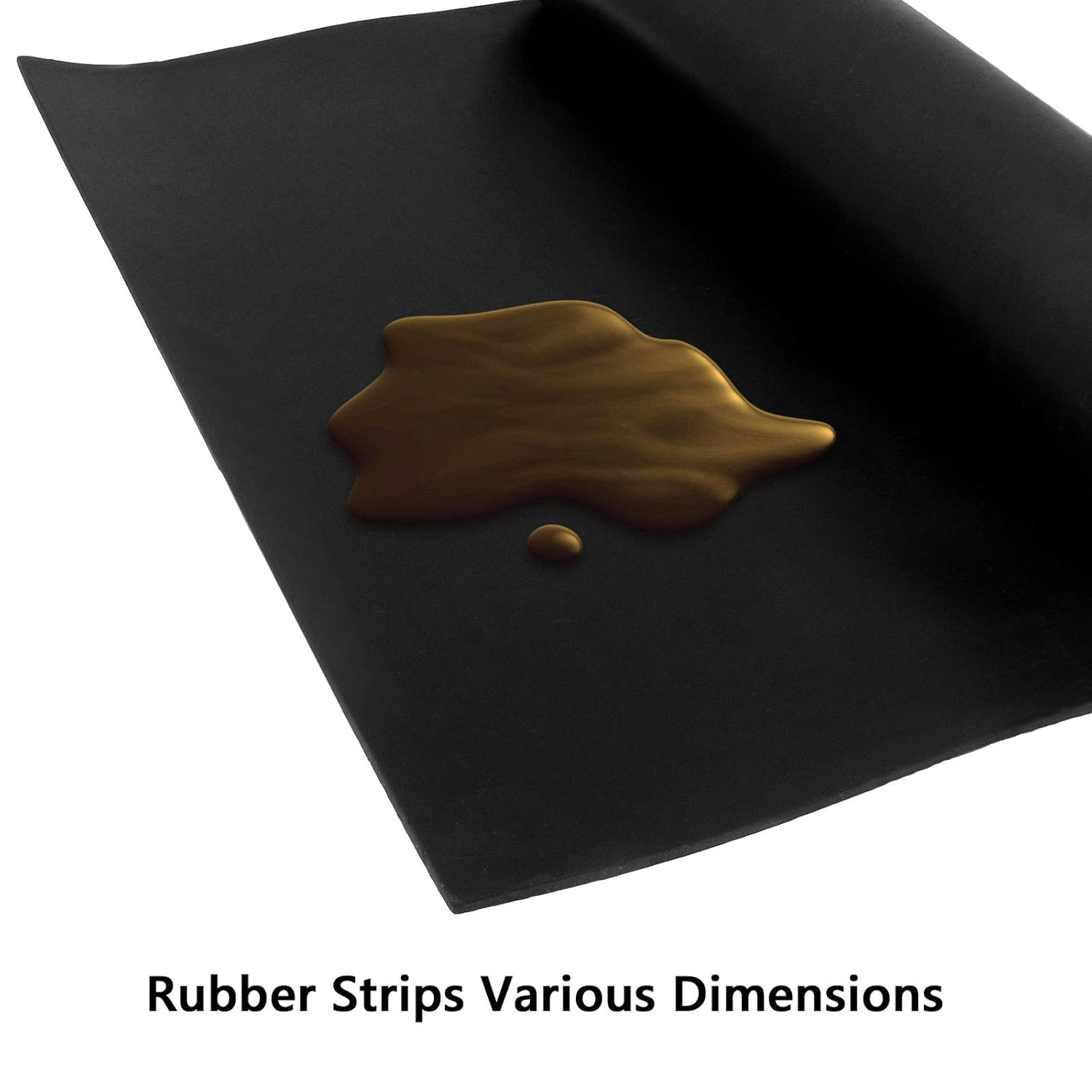 Neoprene rubber sheet 1/8 inch black — view 5