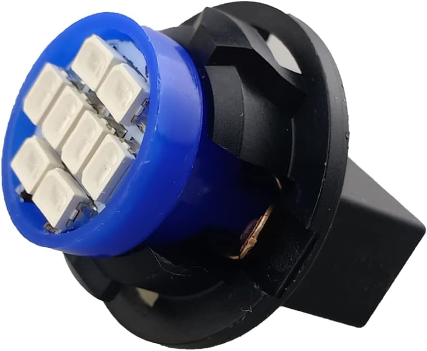 T10 194 168 dash LED bulbs 10 pack blue — view 6