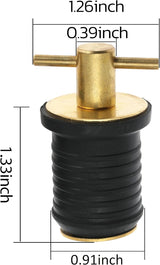 Boat drain plug T handle 2 pack — view 3