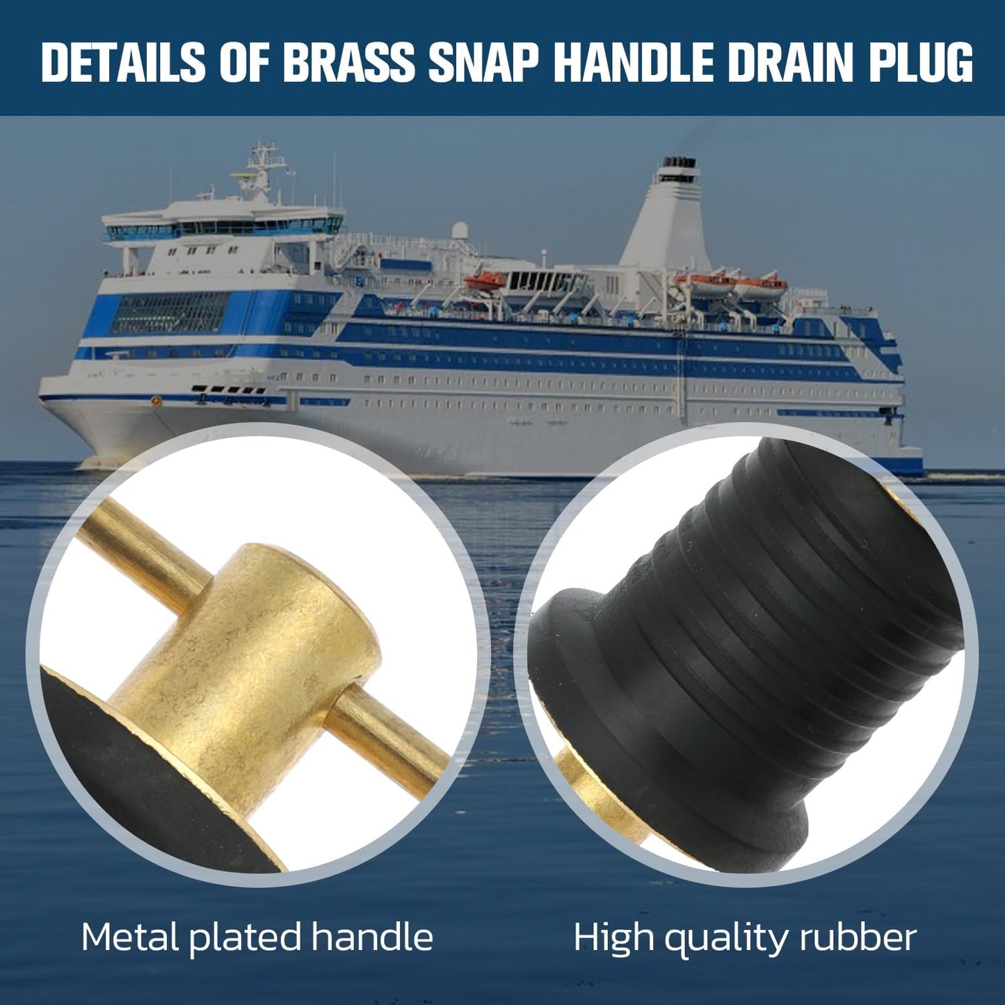 Boat drain plug T handle 2 pack — view 4