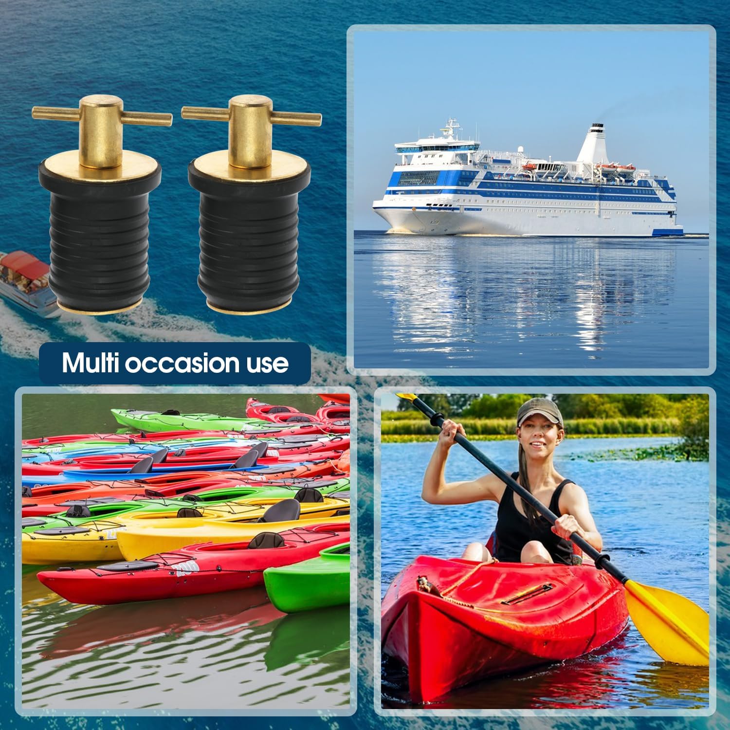 Boat drain plug T handle 2 pack — view 5