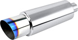 Stainless steel exhaust muffler tip 14.6 inch — view 2