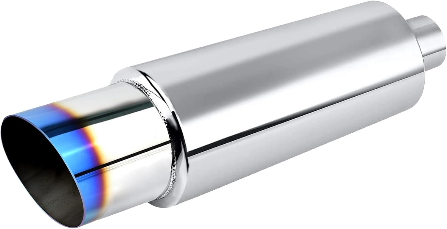 Stainless steel exhaust muffler tip 14.6 inch — view 2