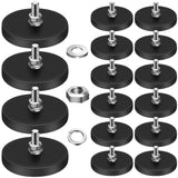 Rubber coated neodymium magnets 16 pack — view 2