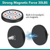 Rubber coated neodymium magnets 16 pack — view 4