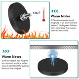 Rubber coated neodymium magnets 16 pack — view 6