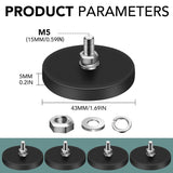 Rubber coated neodymium magnets 16 pack — view 9