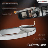 Chevy Silverado rear left chrome door handle — view 6
