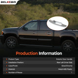 Chevy Silverado rear left chrome door handle — view 7