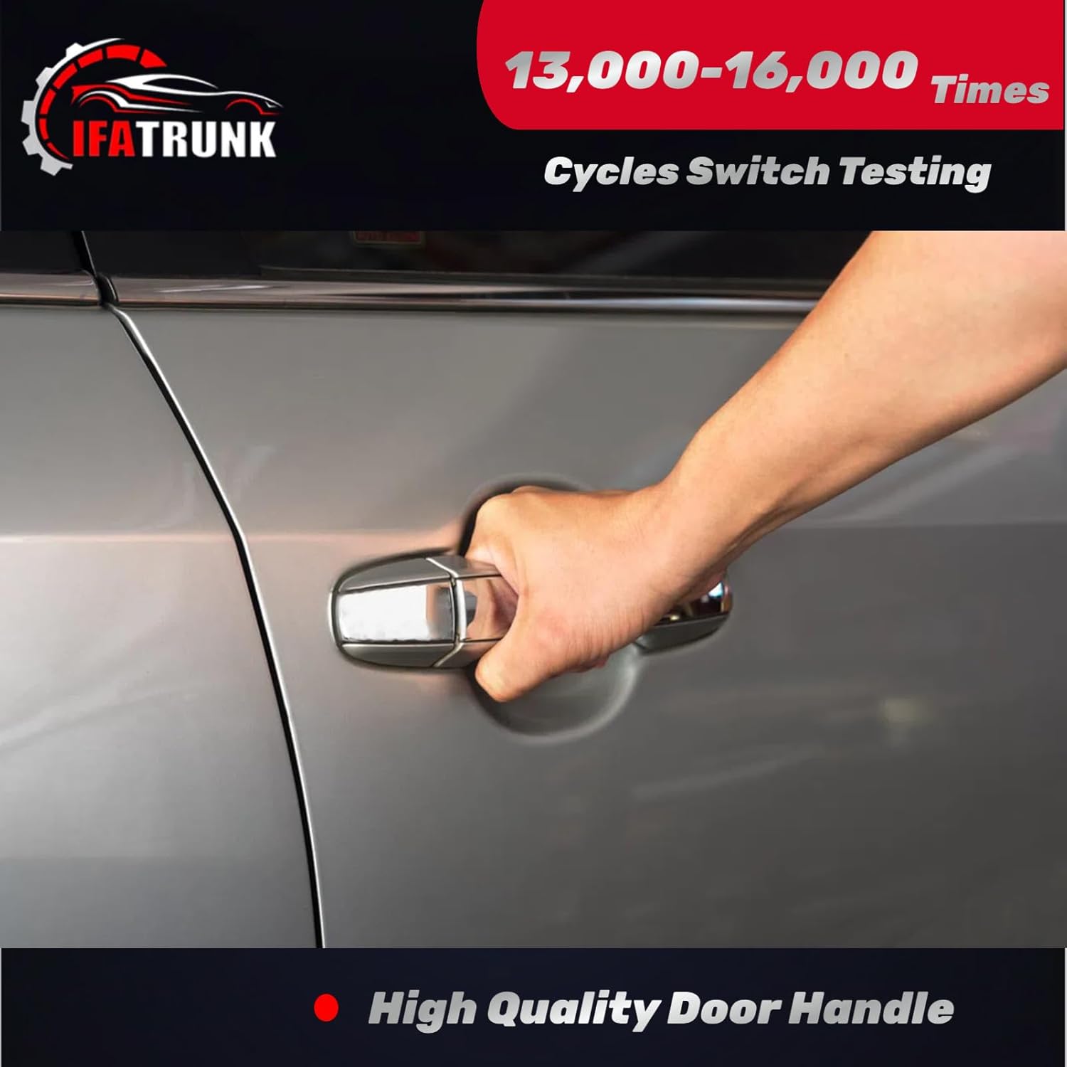 Chevy Silverado rear left door handle — view 7