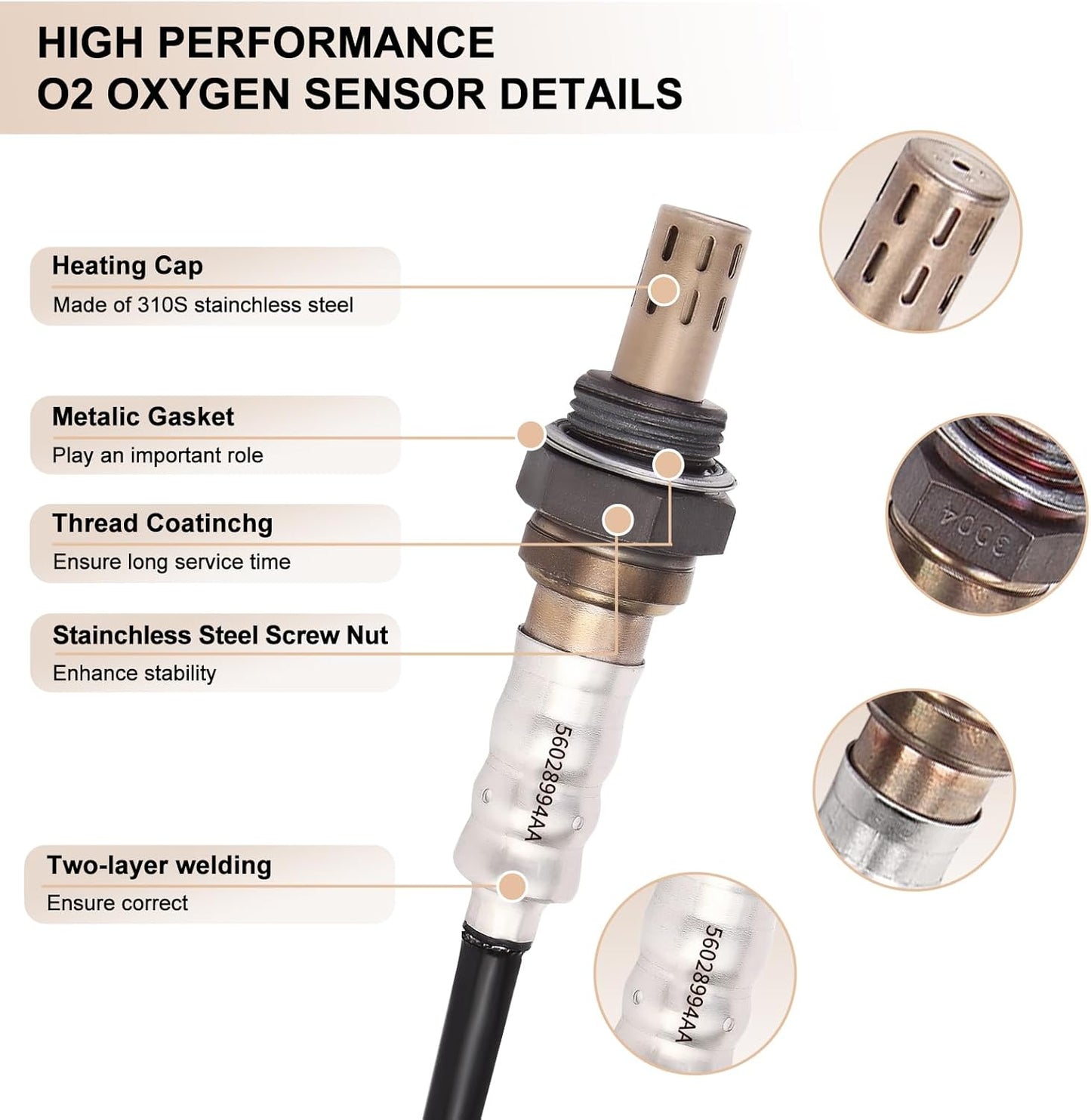 Oxygen O2 sensor Chrysler Dodge Jeep — view 3