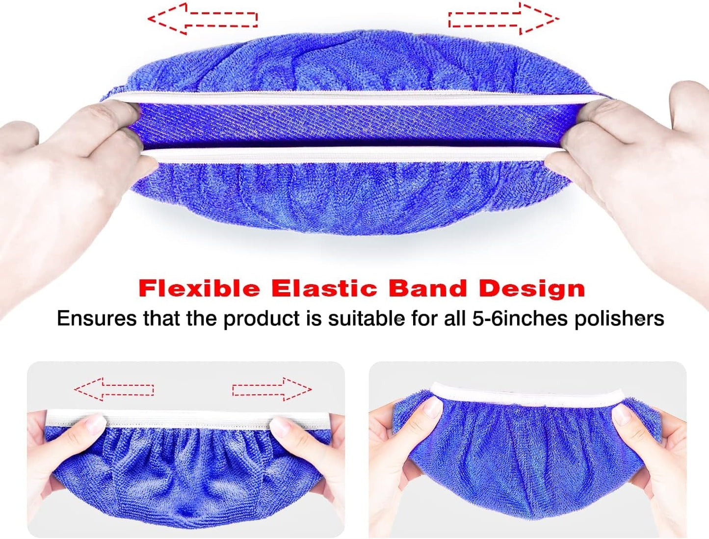 Car polisher pad bonnet 15 pack — view 5