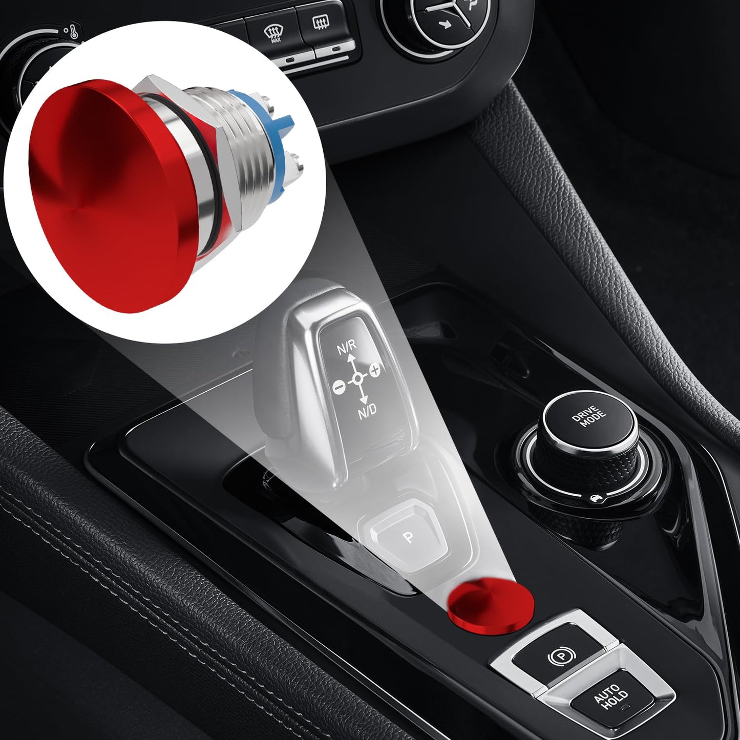 22mm mushroom head push button switch red — view 8