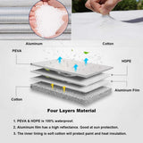 RV tyre covers set of 4 silver — view 3