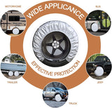 RV tyre covers set of 4 silver — view 8