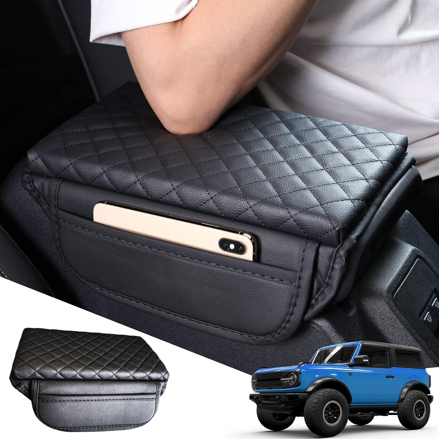 Ford Bronco center console armrest cover — view 2