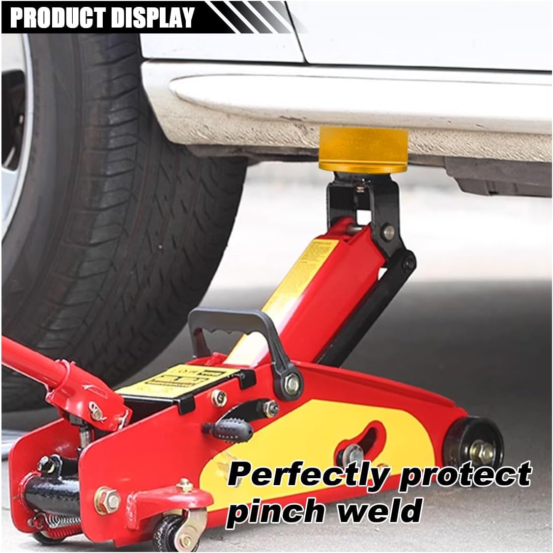 Universal magnetic aluminium jack pad orange — view 6