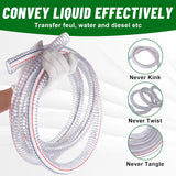 Steel wire suction hose 10ft 3/4 inch — view 4