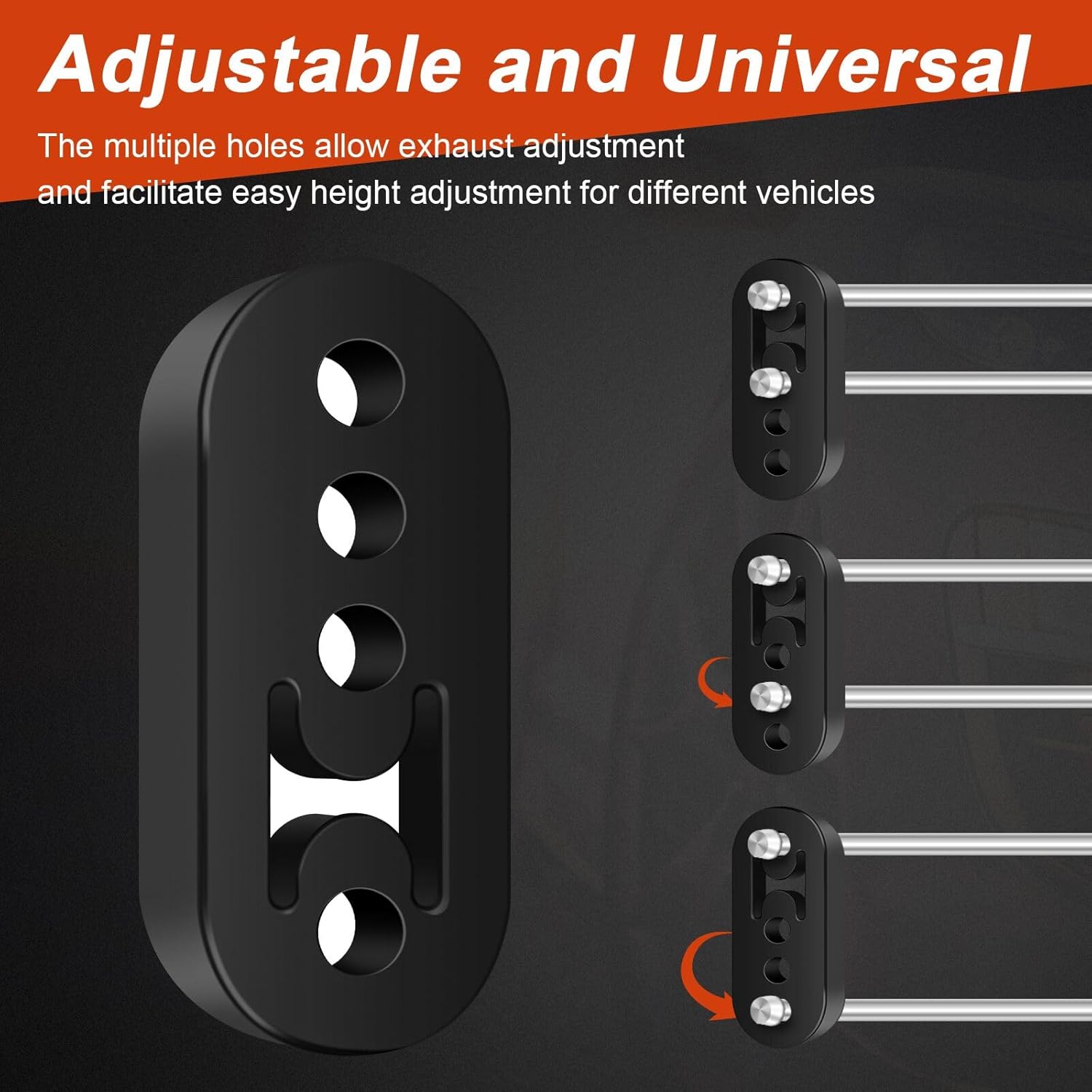 Rubber exhaust hanger 4 pack — view 4