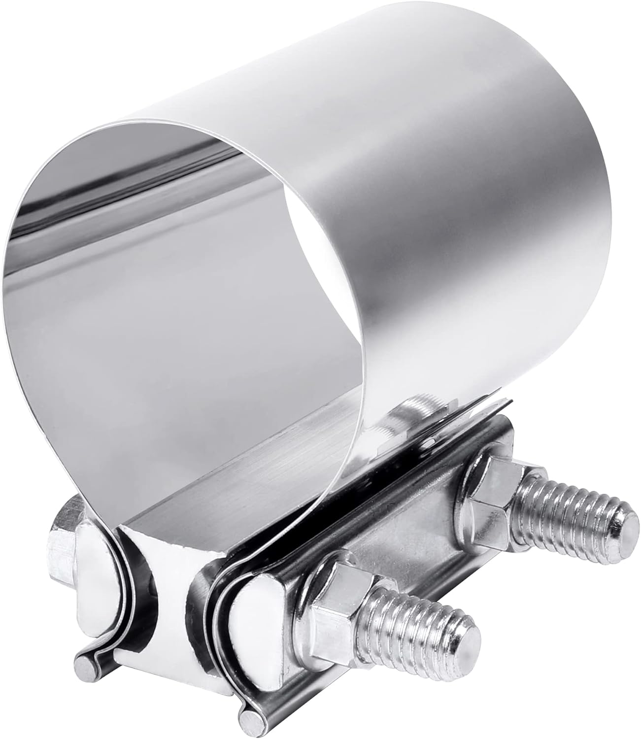 Zlirfy stainless steel exhaust clamp 2.5 inch — view 2