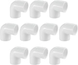3/4 inch 90 degree PVC elbow fittings 10 pack — view 2