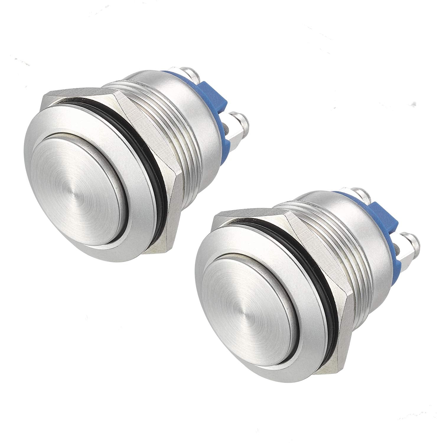 19mm momentary push button switch 2 pack — view 2