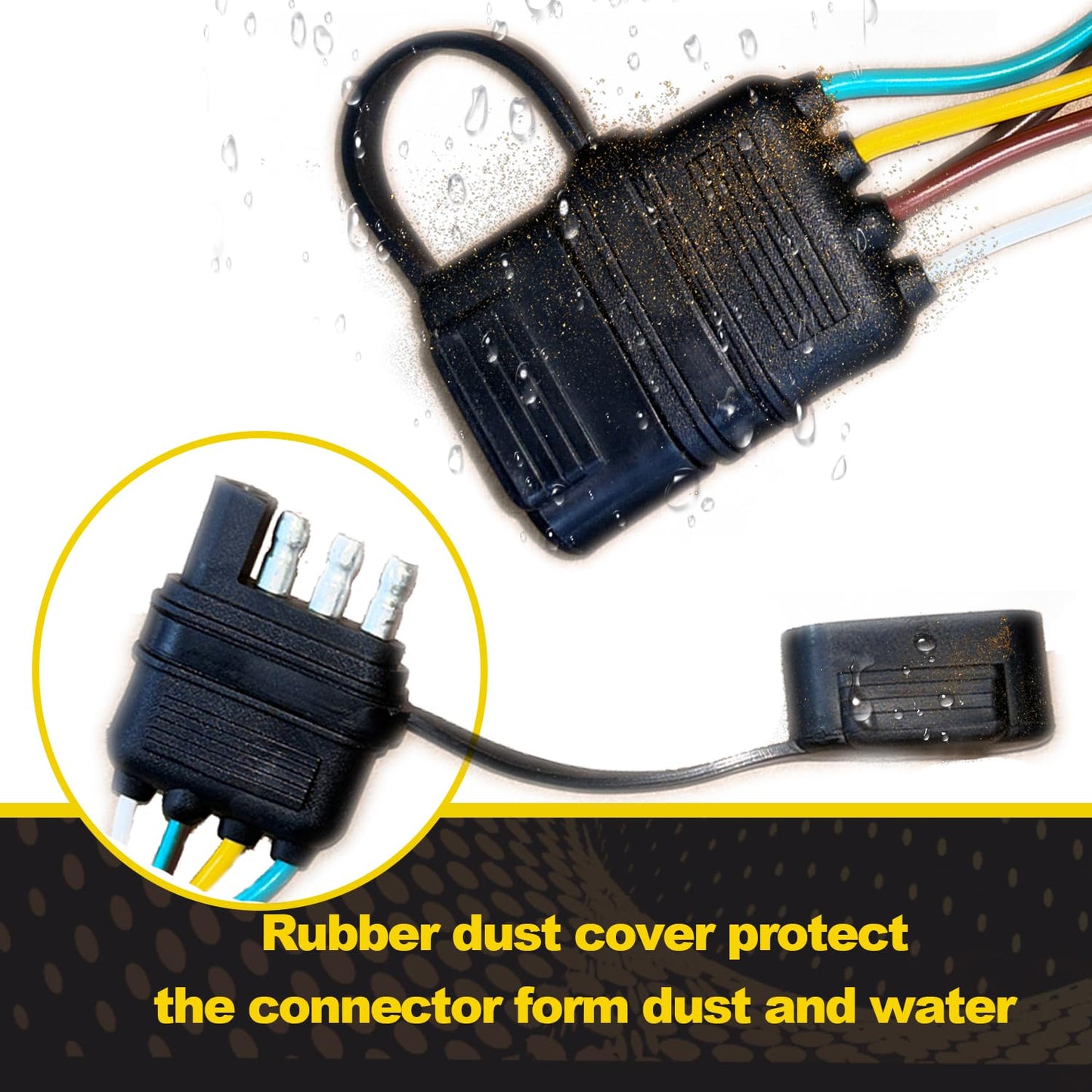 26ft 4 pin trailer wiring harness kit — view 7